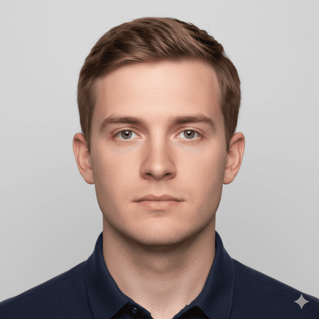 UK Passport photo requirements - 35×45 mm passport photo example